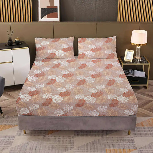 Floral Premium Double Bed Set with Bedsheet and 2 Pillow Covers